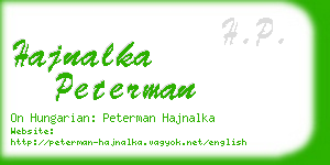 hajnalka peterman business card